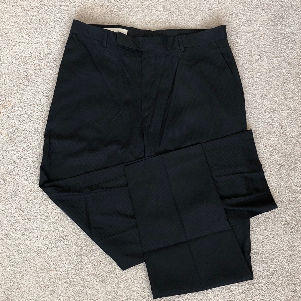 Perry Ellis Black Dress Pants with Straight Front
